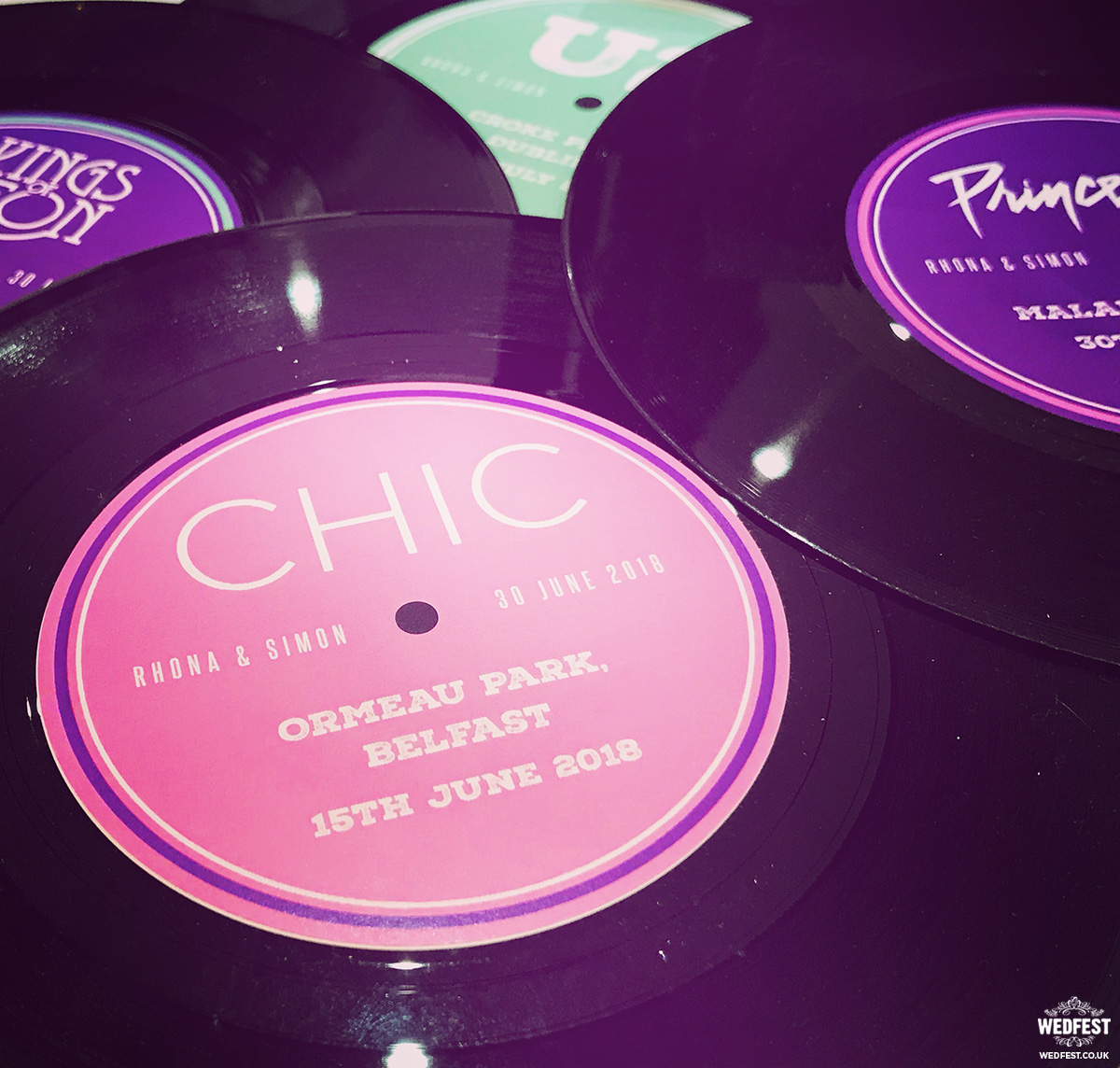 Custom Vinyl Record Table Names Wedding