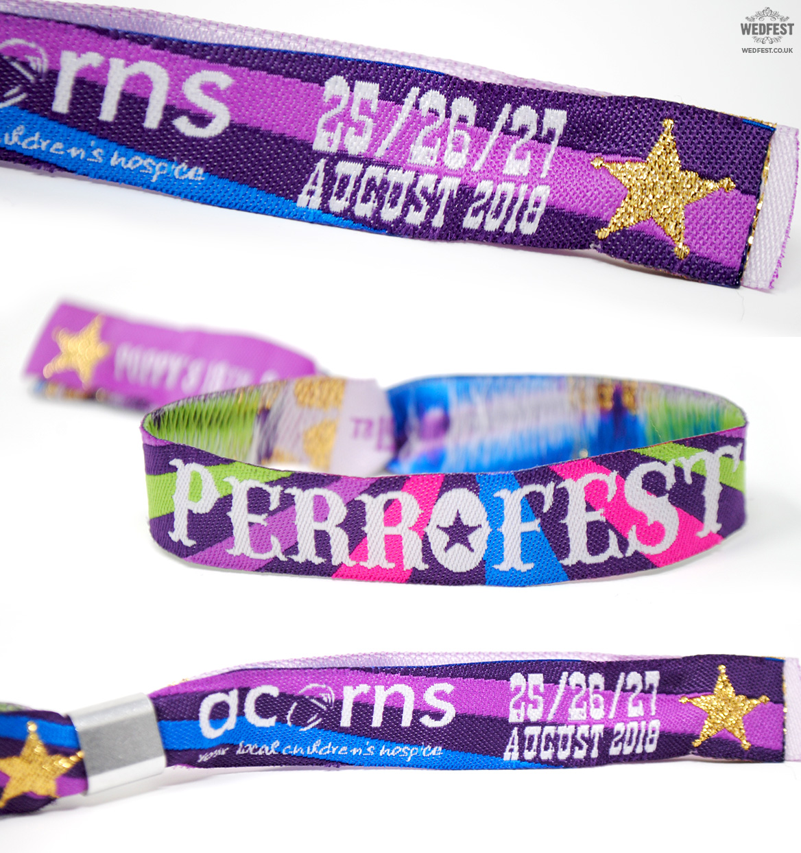fabric woven wristbands festivals parties events