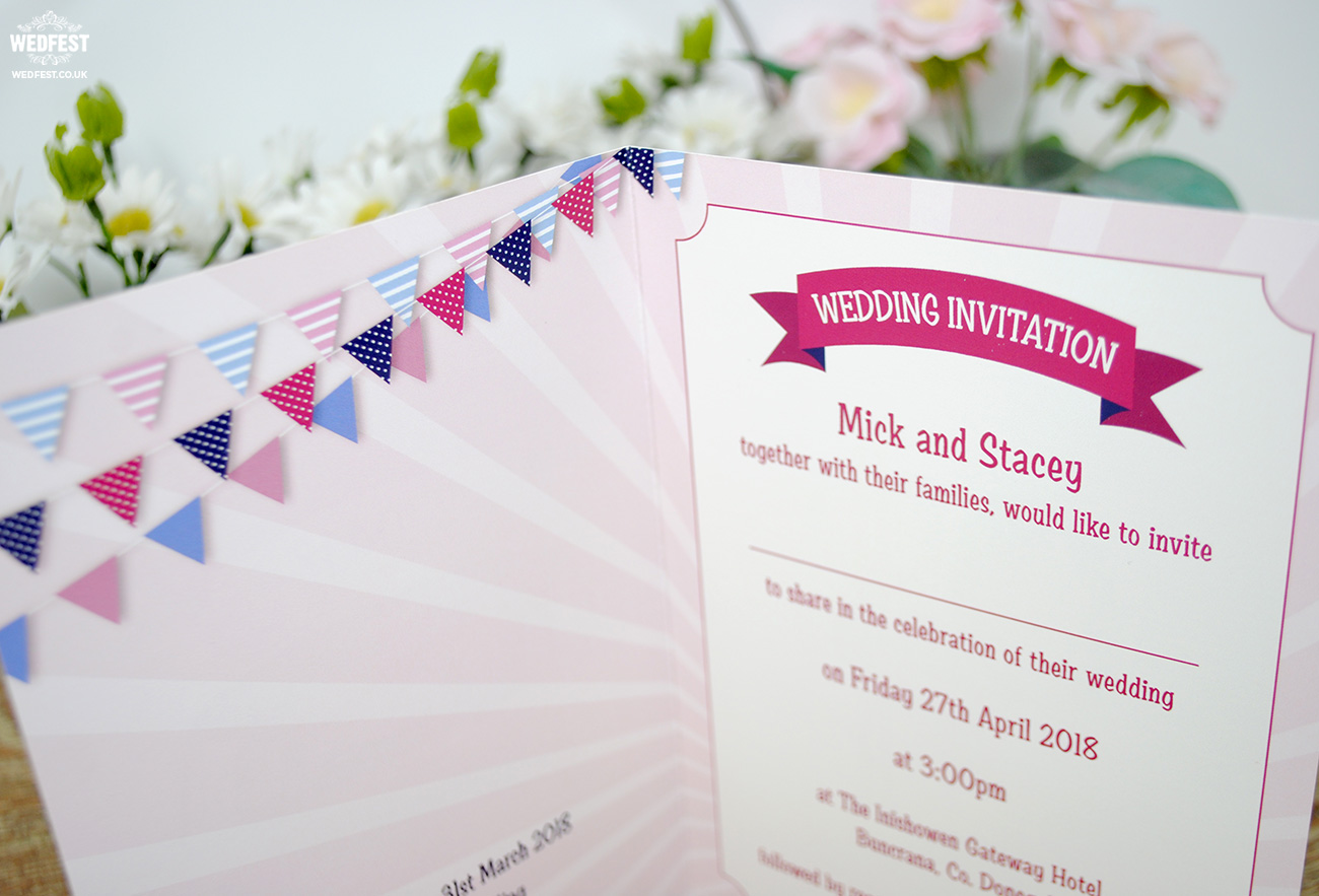 festival wedding invitations