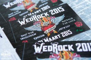 irish rock n roll wedding invitations