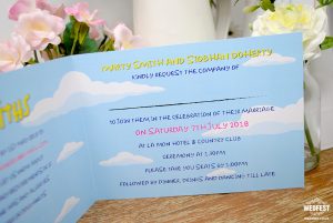 simpsons themed wedding invite