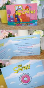 the simpsons wedding invites