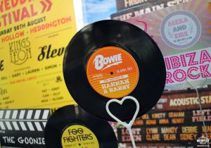 vinyl records wedding theme