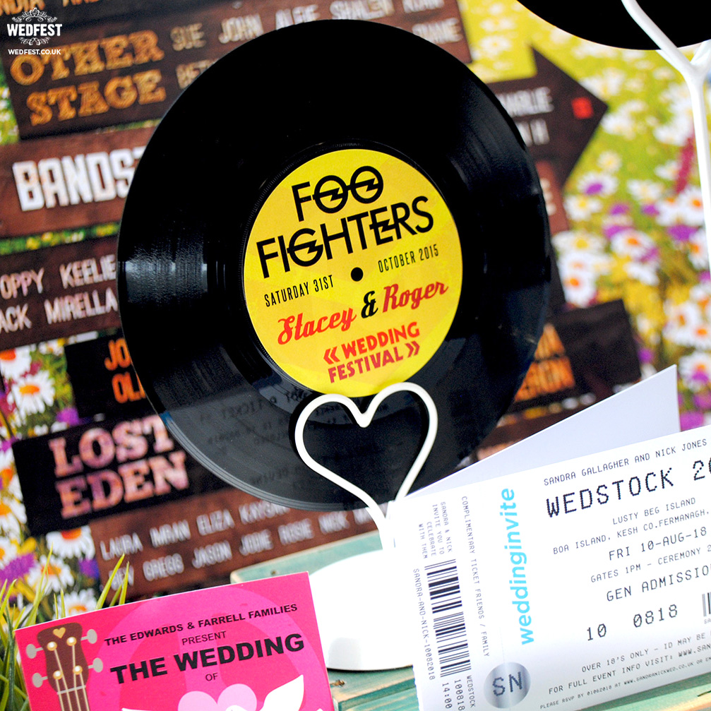 wedding table centre pieces vinyl records