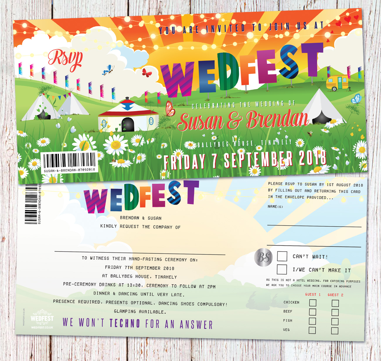 wedfest festival weddings ireland wedding invitations