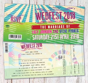 wedfest ireland festival wedding invitations