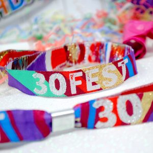 30fest festival theme birthday party wristbands