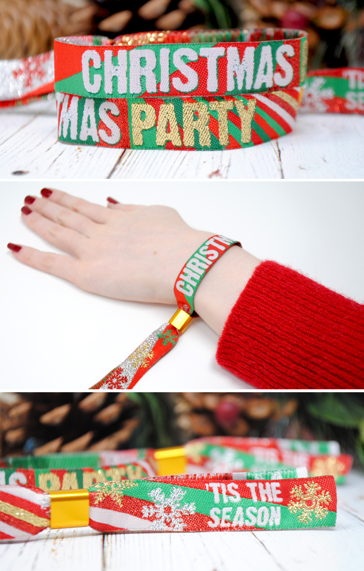 Christmas Party Bag Fillers favors wristbands