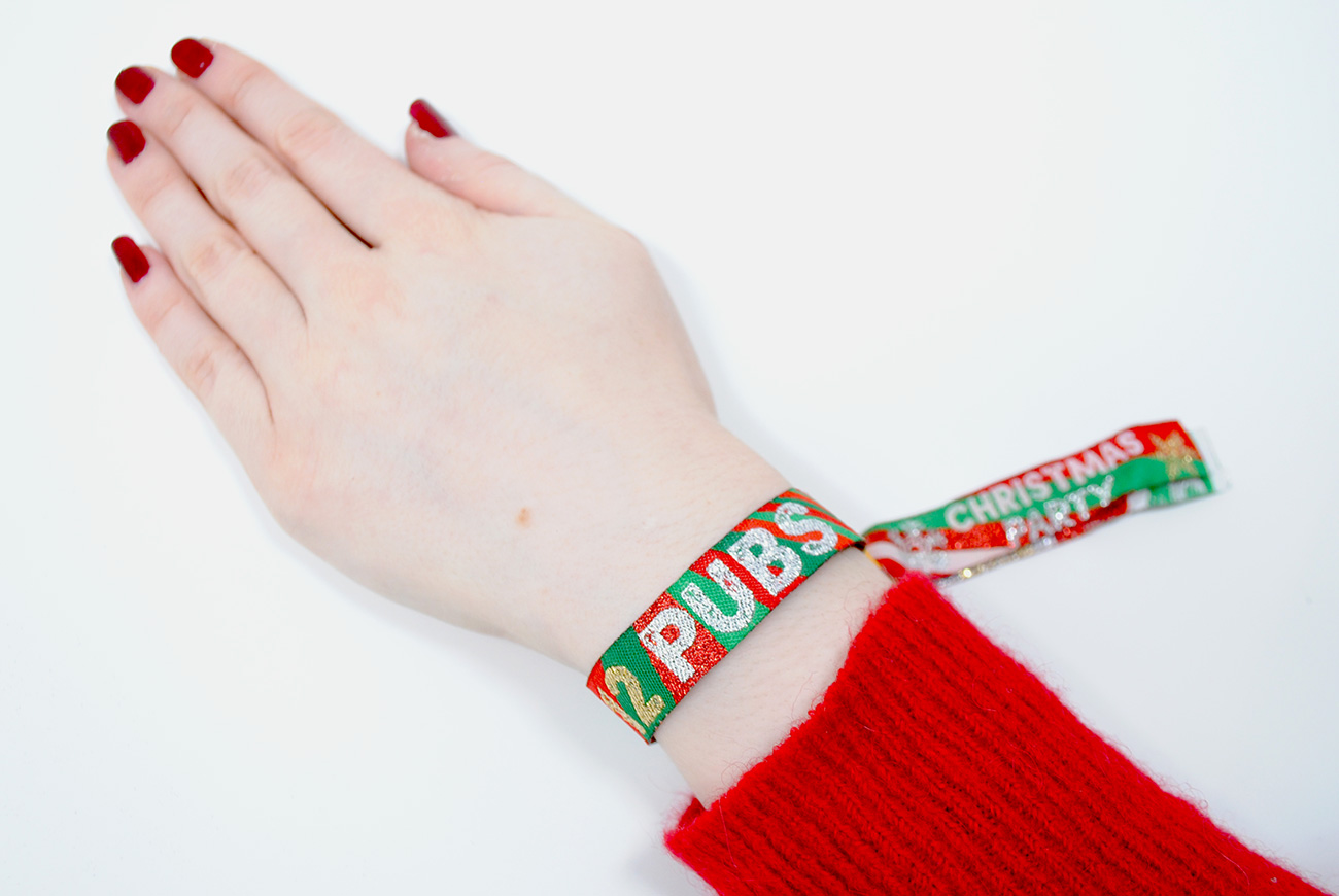 christmas party accessories pub crawl wristbands