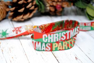 christmas party fabric festival wristbands