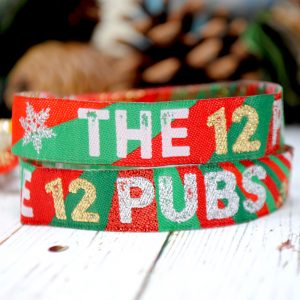the 12 pubs christmas pub crawl wristbands