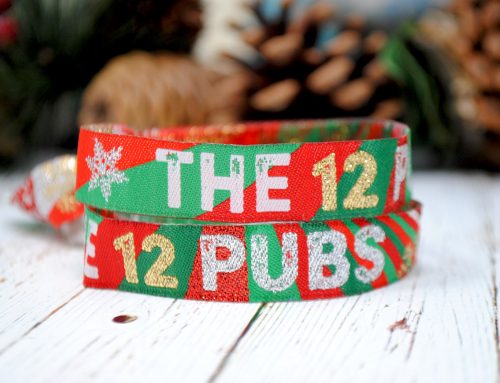 The 12 Pubs Christmas Party Pub Crawl Wristbands