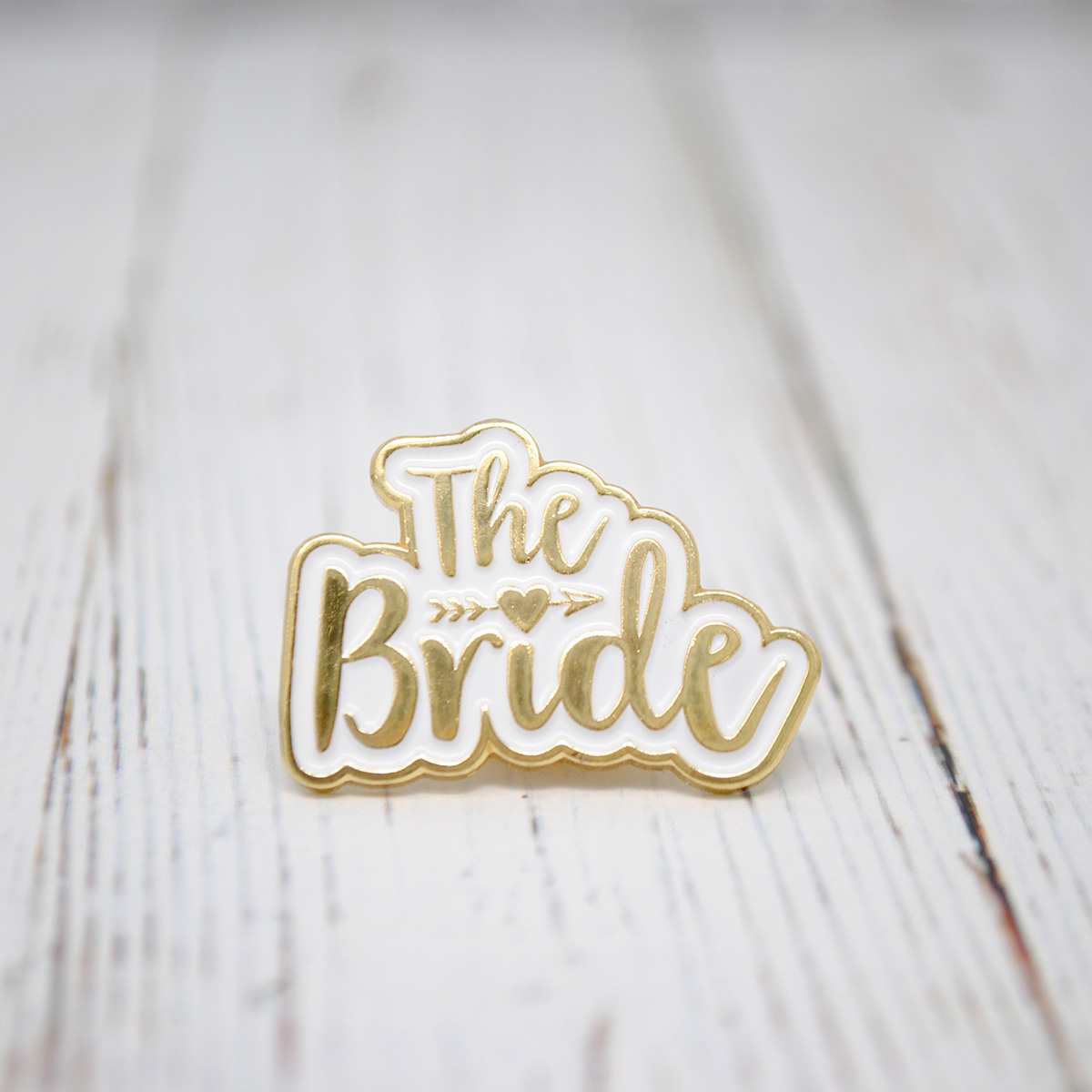 the bride wedding hen party enamel pin badge