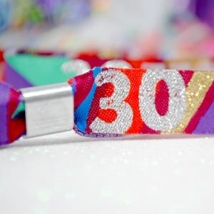 woven fabric festival party wristbands