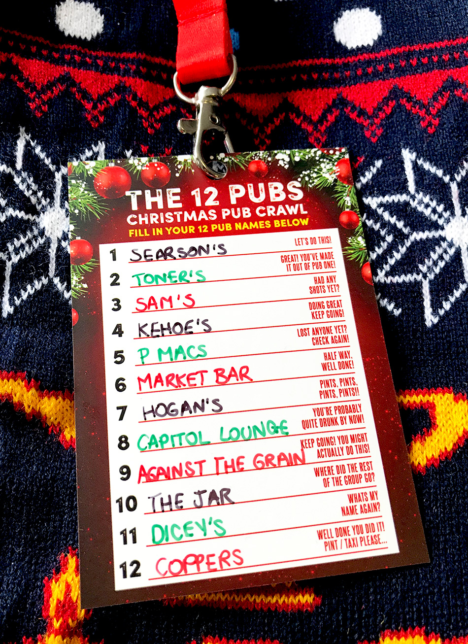 12 pubs christmas dublin pub crawl route