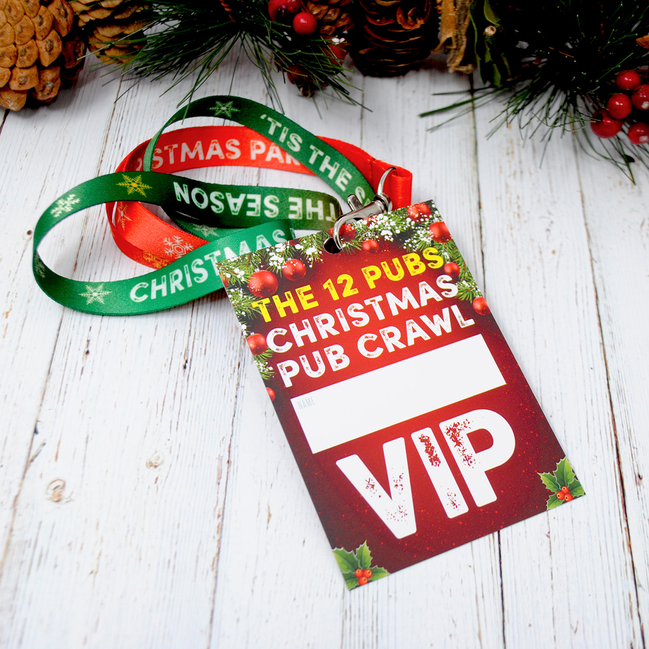 12 pubs christmas pub crawl lanyard guides