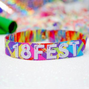 18FEST 18th birthday party wristbands