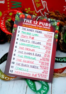 christmas 12 pubs list guide ideas