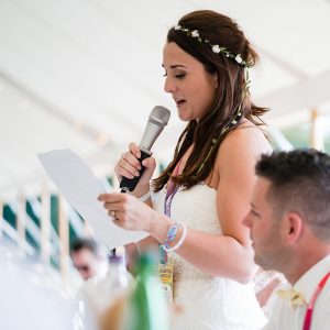 festival brides wedding speech