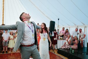 festival wedding first dance