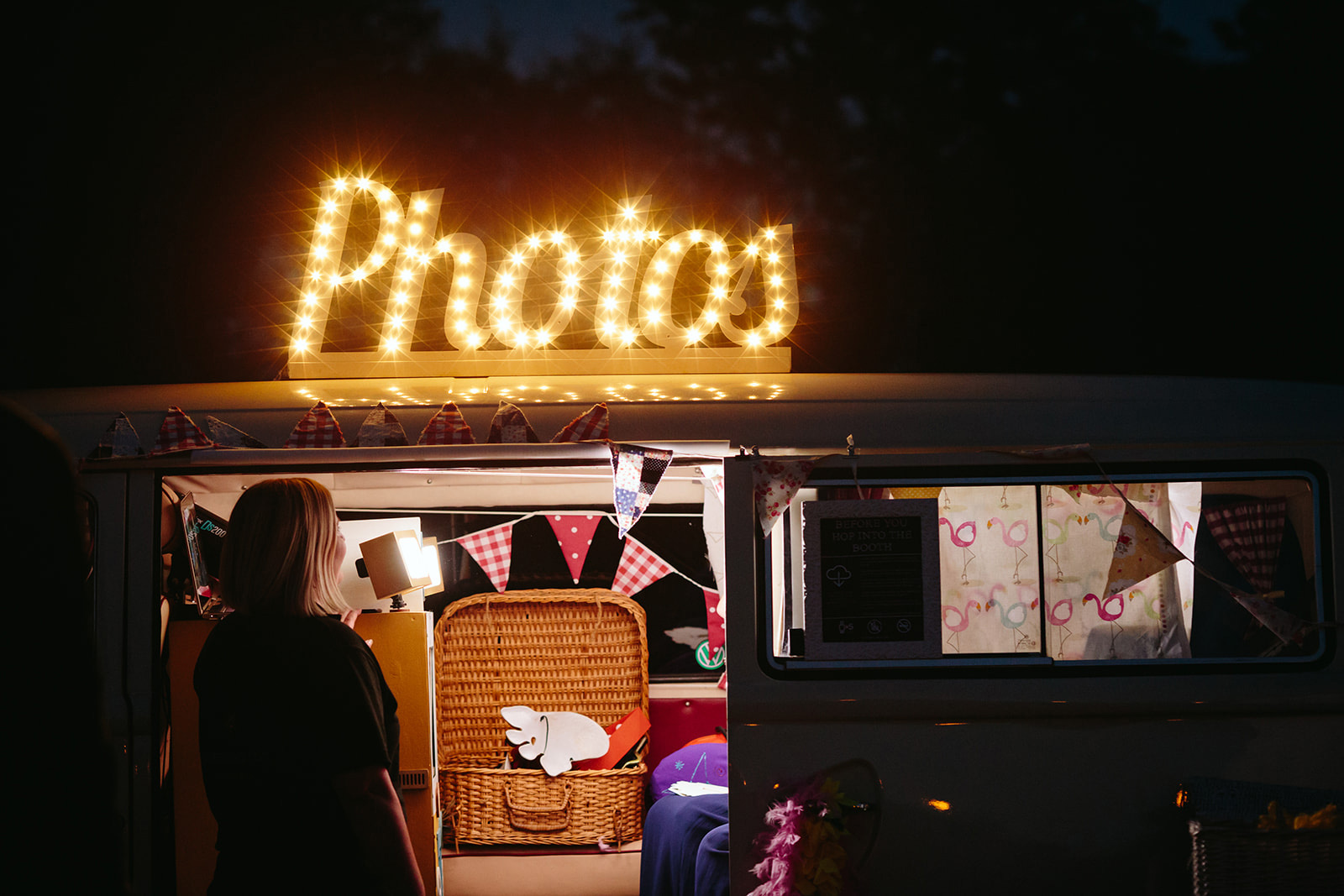 festival wedding photo booth