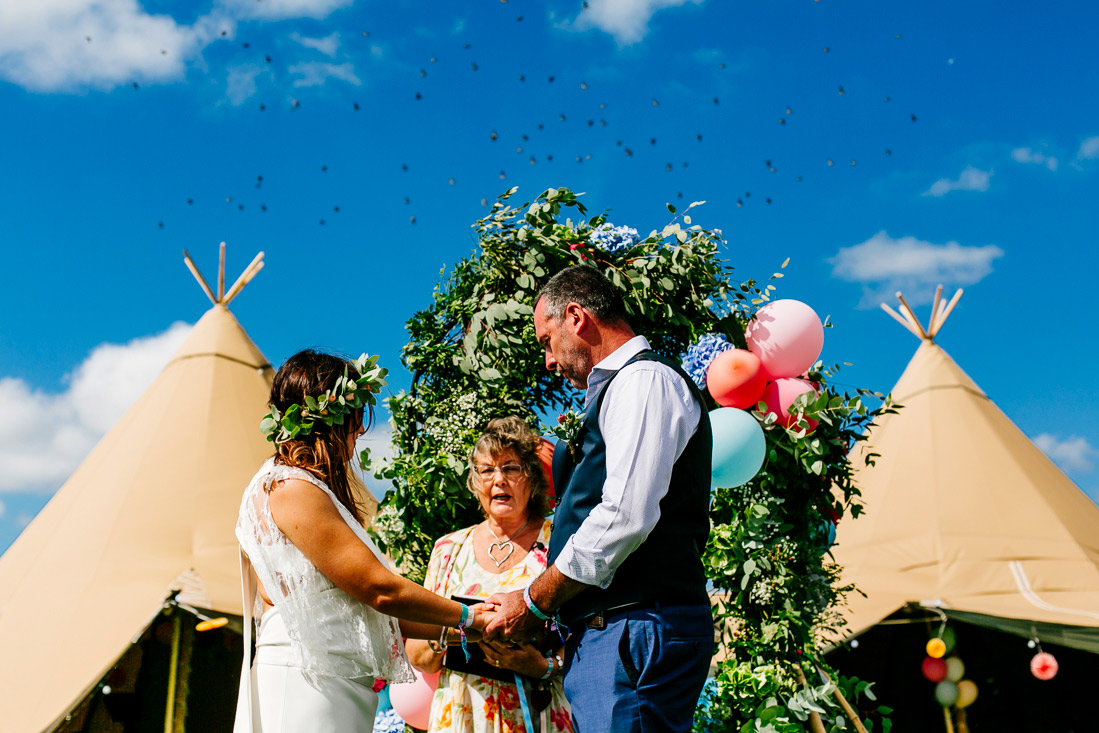 festival wedding tipi ceremony wristbands wedfest