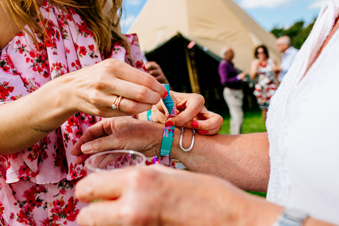 festival wedding wristband wedding favours 