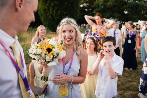 festival weddings bridesmaids flowers vip pass lanyard