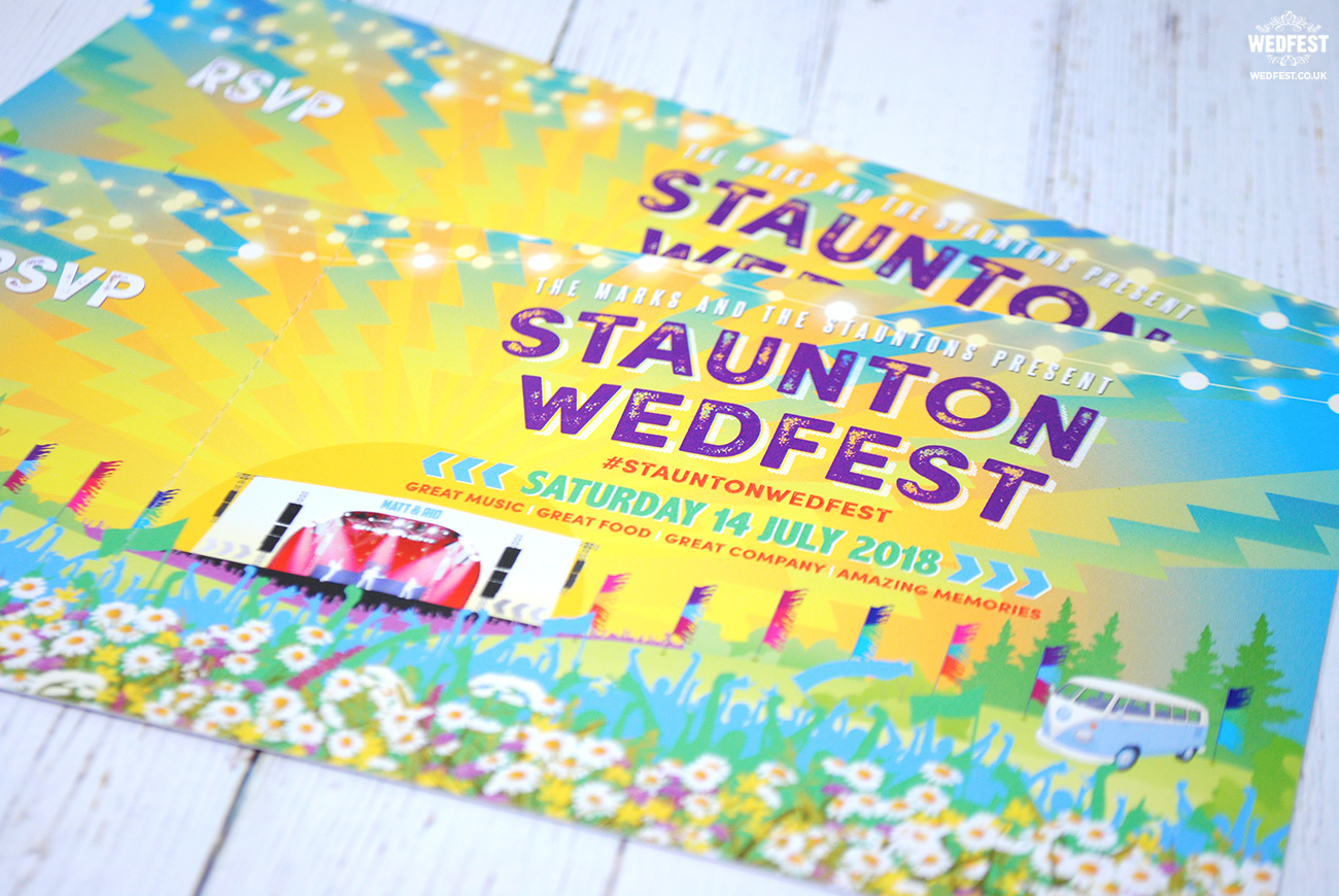 festival weddings invitations