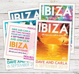 ibiza vintage poster postcard invites