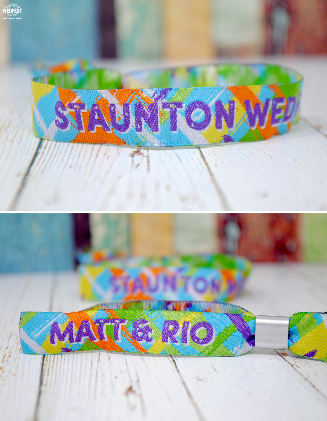 staunton wedfest festival wedding wristbands