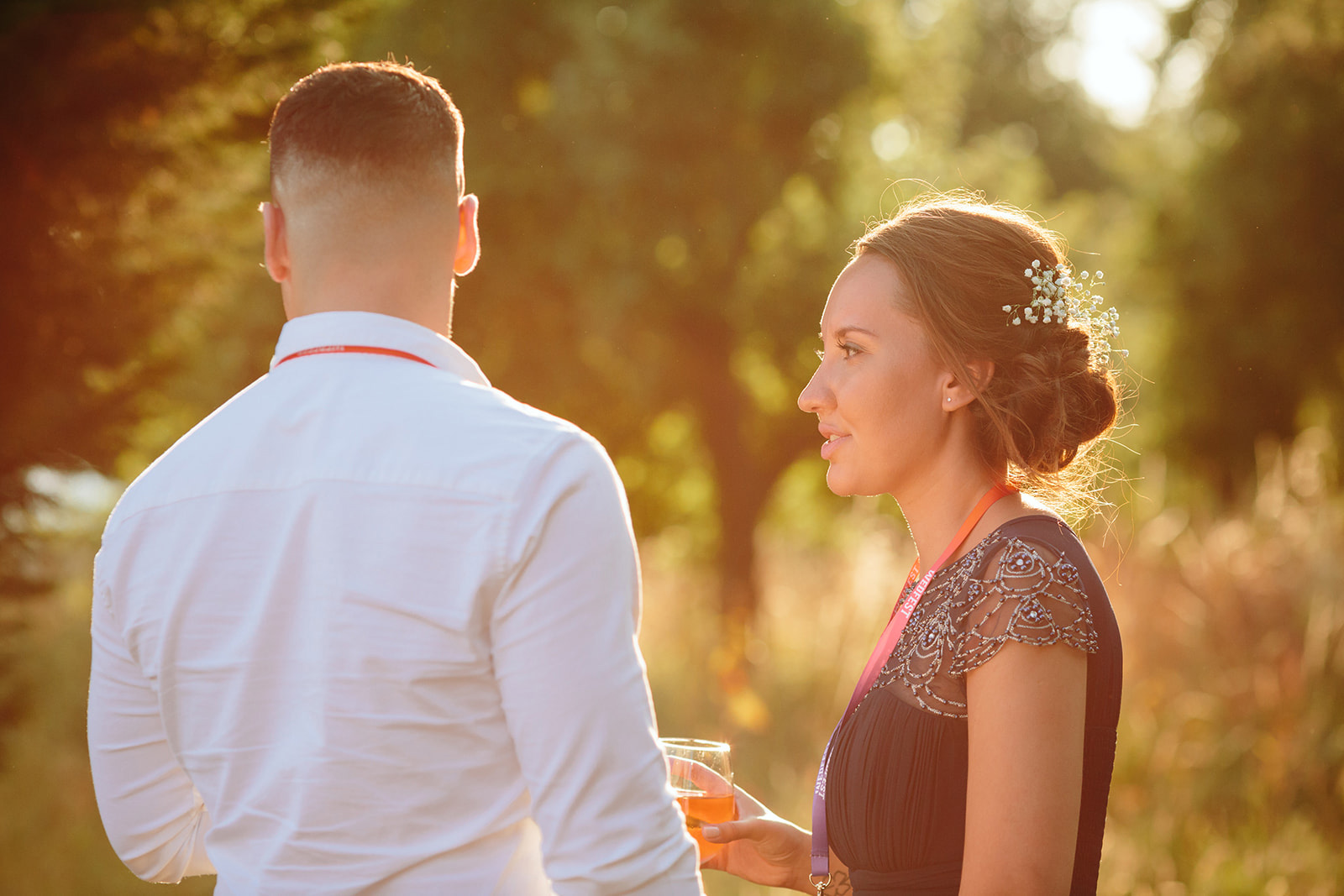 sunset festival wedding