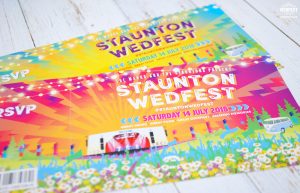 wedfest festival wedding invites