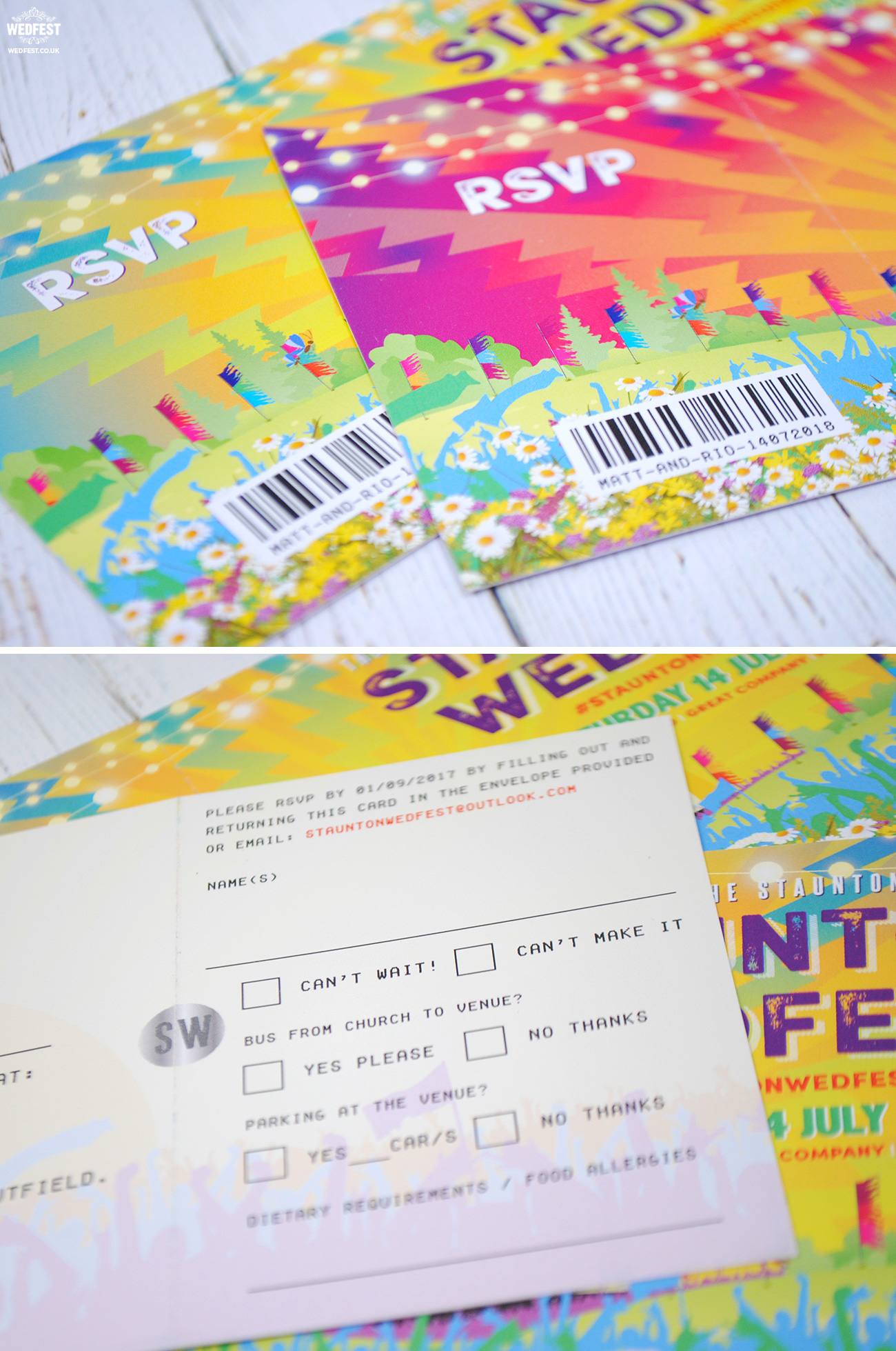 wedfest festival weddings invites