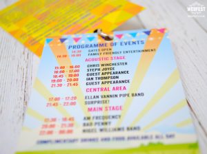 festival programme birthday party invite