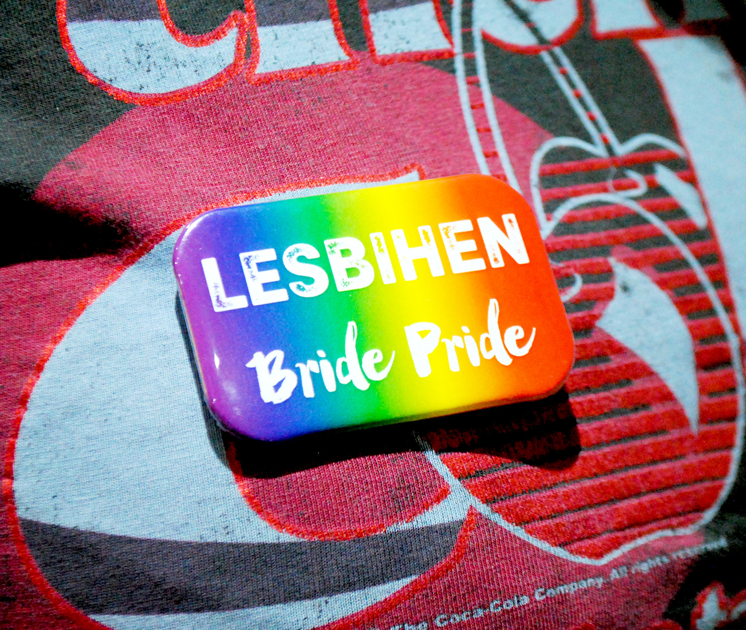 lesbihen lesbian hen party badge