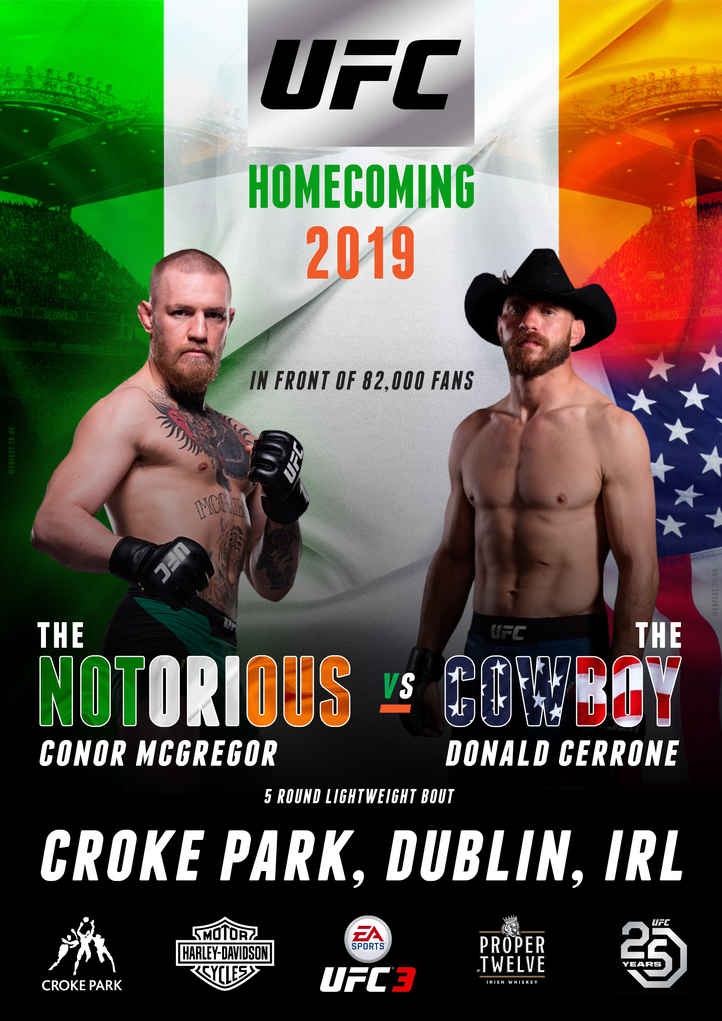 ufc notorious conor mcgregor Vs cowboy donald cerrone croke park dublin ireland