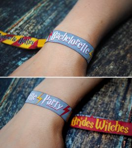 harry potter bachelorette party wristband favors