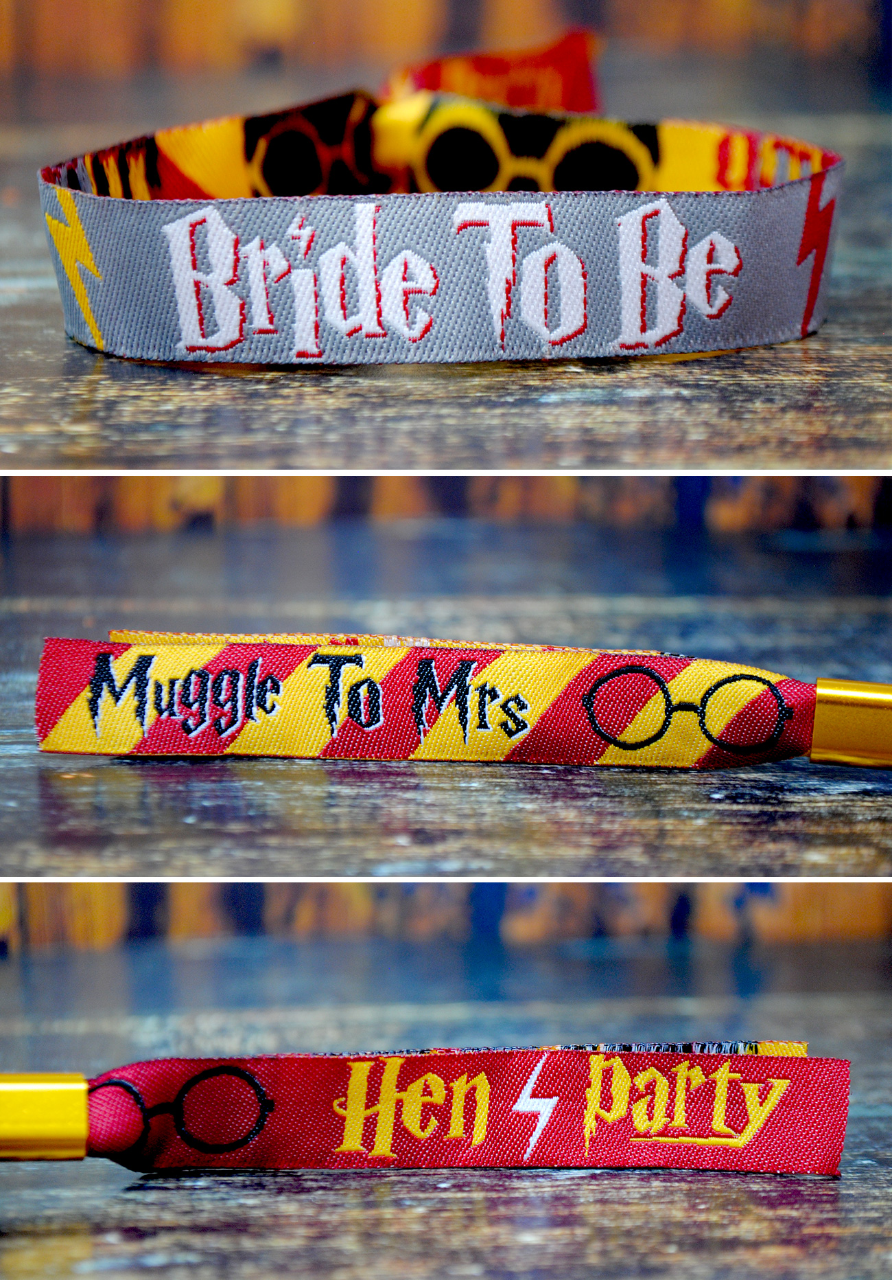 harry potter hen party bride to be muggle to mrs wristband