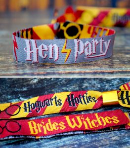 harry potter hen party wristbands brides witches