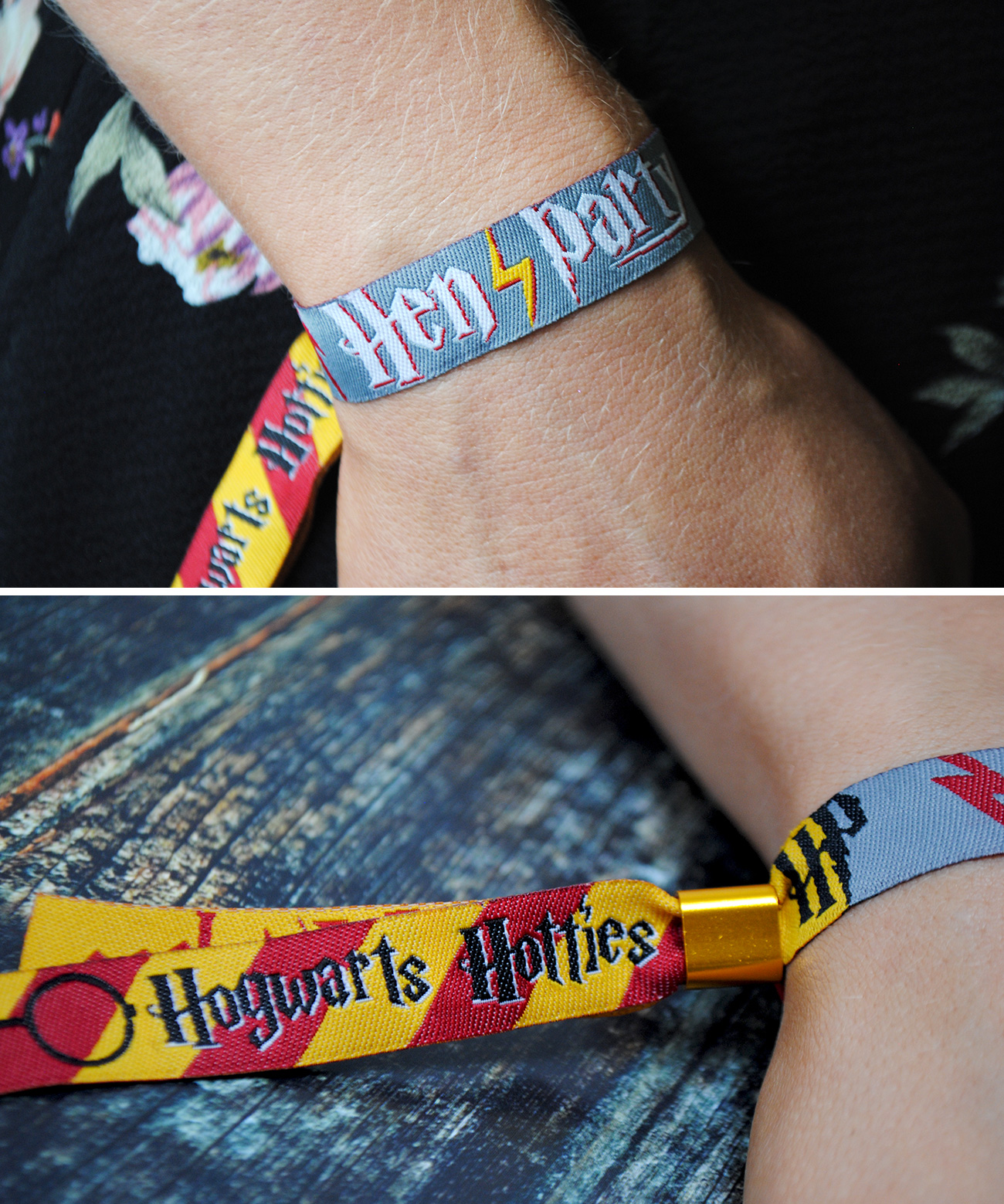 hogwarts hotties harry potter hen party wristbands
