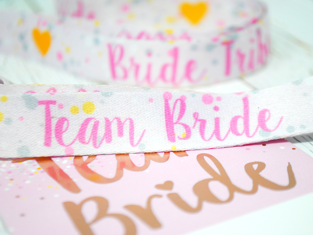 rose gold team bride hen party accessories