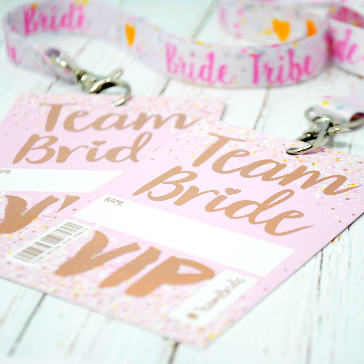 team bride hen party vip pass lanyards