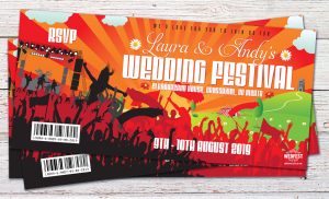 festival wedding wedding invites