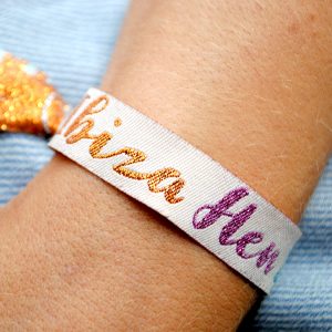 ibiza hen do wristbands favours