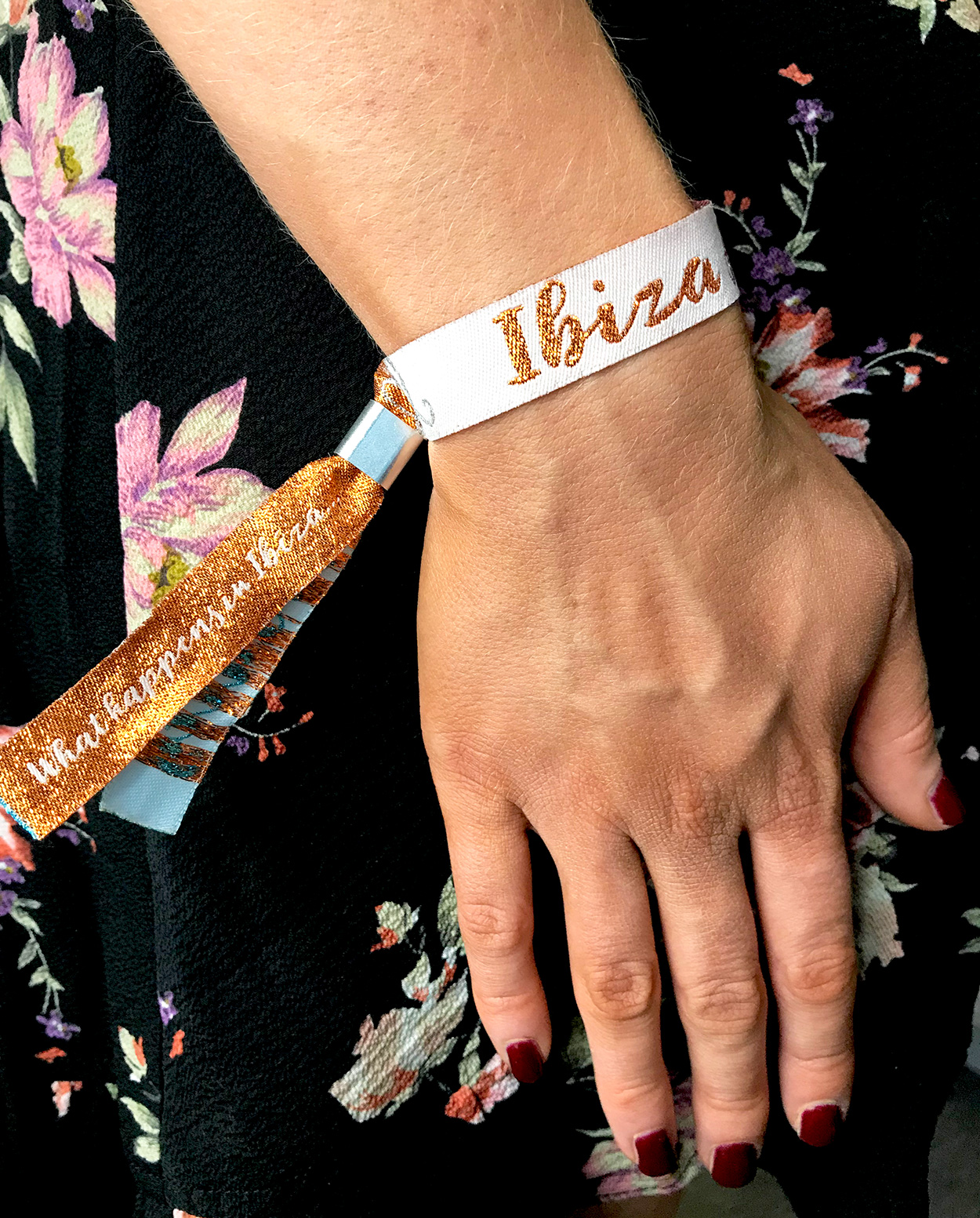 ibiza ocean beach club hen party wristbands