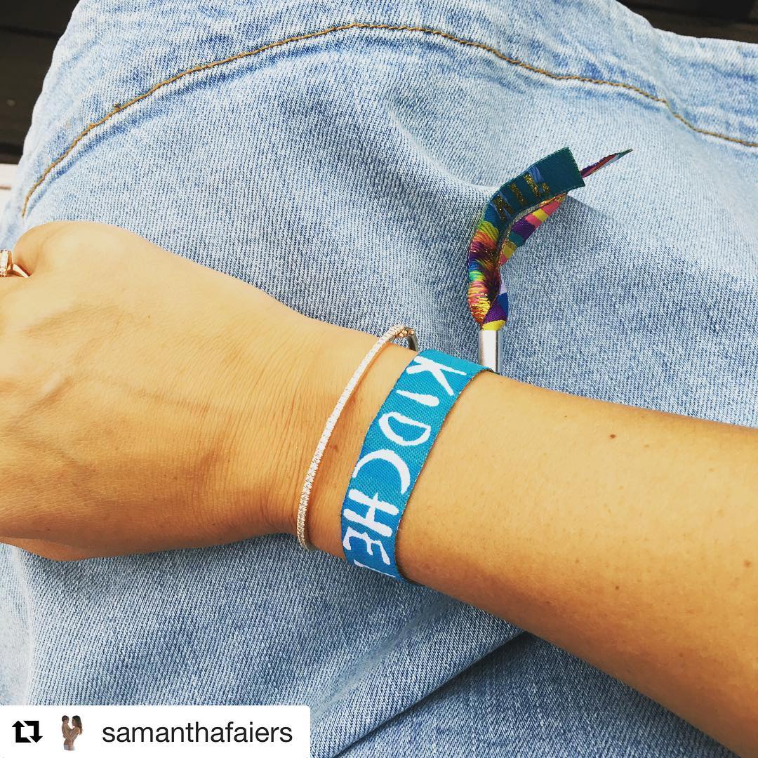 sam faiers kidchella childrens party wristbands