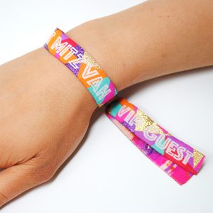 bat mitzvah celebration festival party wristbands