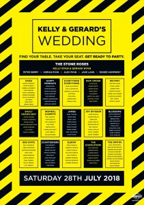 hacienda manchester rave theme wedding table-planner