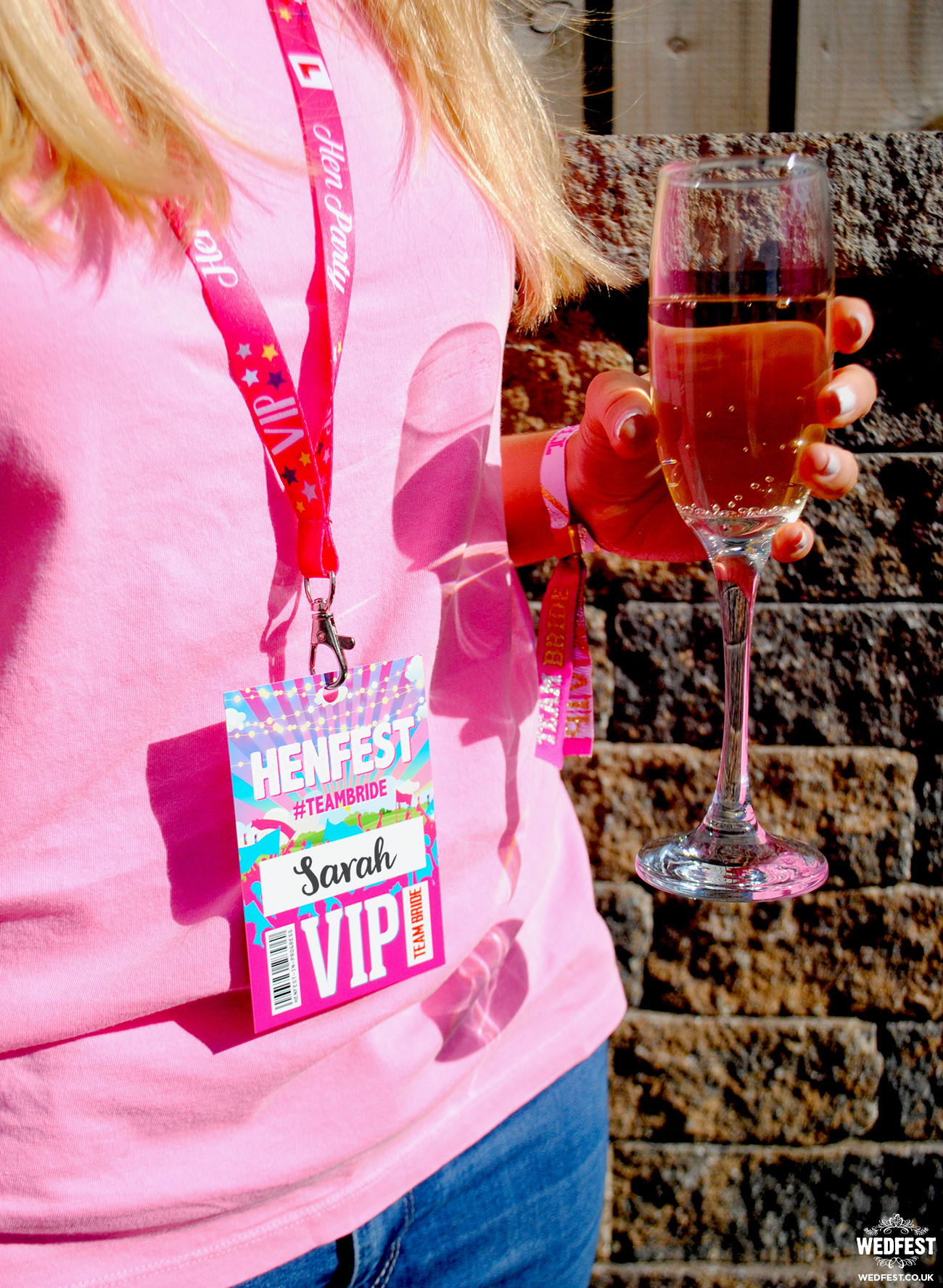 henfest festival hen party vip pass lanyards